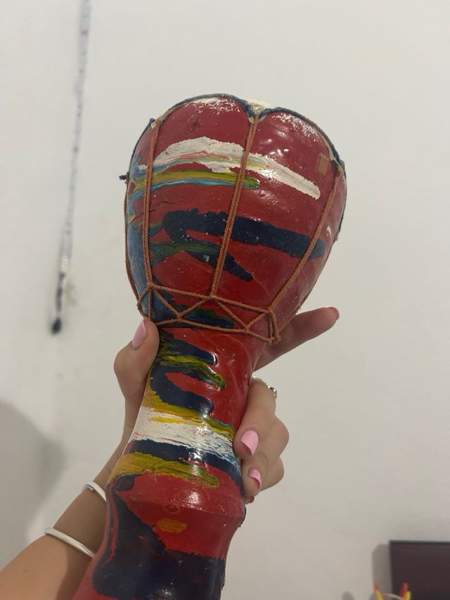 Tambor Djembe artesanal pintado