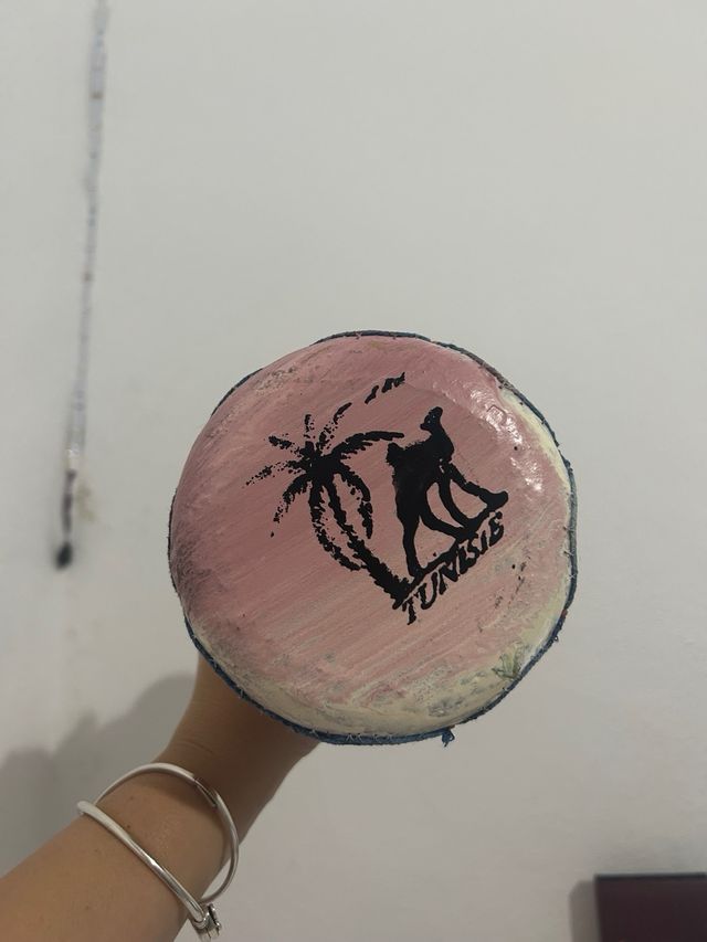 Tambor Djembe artesanal pintado