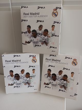 3 cajas Daka Real Madrid 24-25 Top Audience 