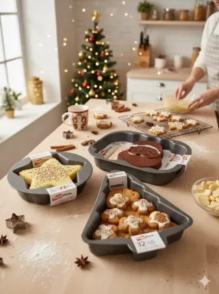 Set 3 Teglie per Dolci Natalizi