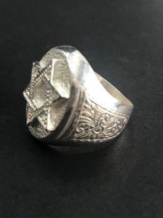 Anillo plata estrella David