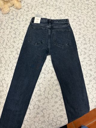 Pantalones Zara Azul Talla 34