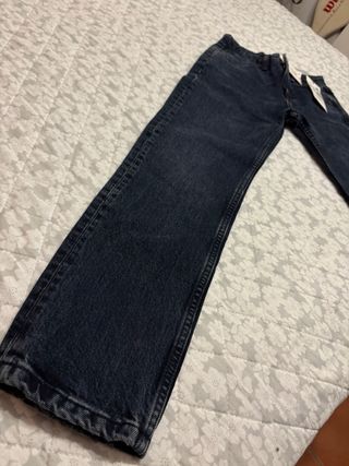 Pantalones Zara Azul Talla 34