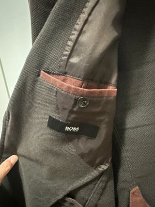 Giacca Hugo Boss Velluto Marrone Tg M