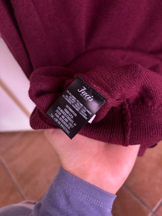 Maglione bordeaux Facis