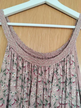 Vestido rosa flores verano