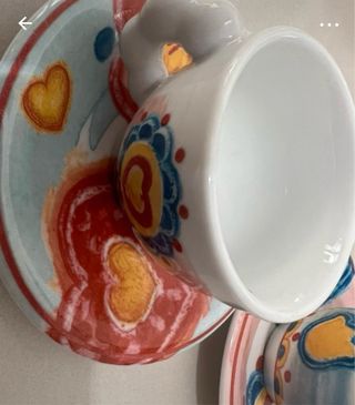 Set 2 tazzine caffè Thun. Mai usate. 