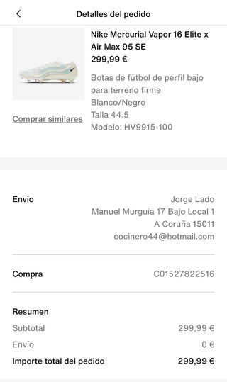 Nike Mercurial Vapor 16 Elite x Air Max 95 SE 44.5