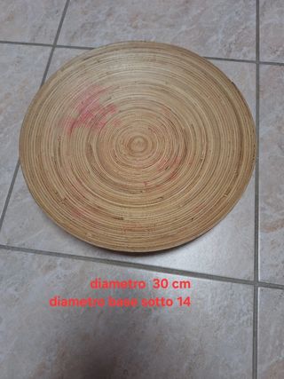 Piatto rotondo in bambù