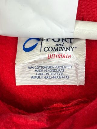 Sudadera Hoodie Vintage USA Oversize Y2K Roja