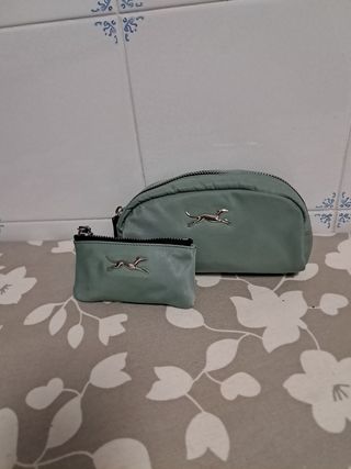 Neceser y monedero Bimba y Lola verde