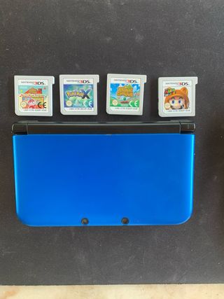 Nintendo 3DS XL Azul + 4 Juegos