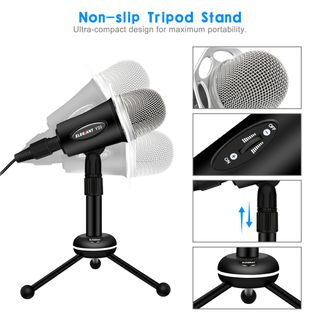 Microfono Condensador PC ELEGIANT 3.5mm Plug & Play