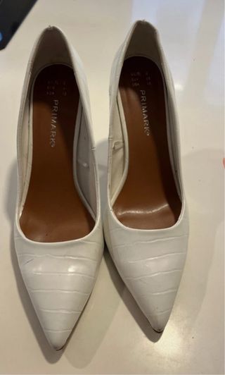 Zapatos de salón blancos Primark