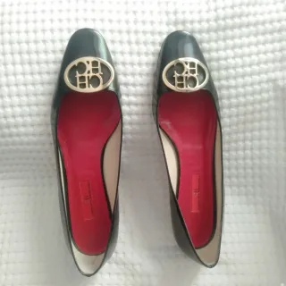 Bailarinas Carolina Herrera CH Negro/Oro