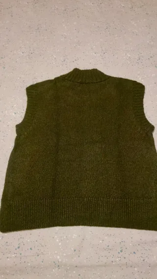 Chaleco de punto Only verde oliva