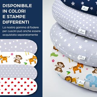 Cuscino allattamento stelle grigie Nuovo T006