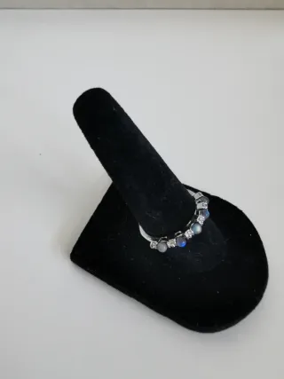 Anillo Labradorita Natural Ajustable