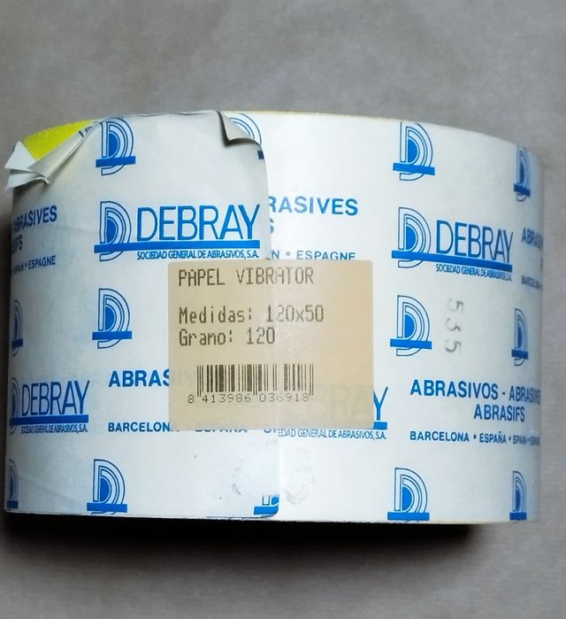 Papel Lija Vibrator Debray 120x50 Grano 120
