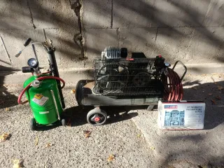 Compresor aire, extractor aceite y kit neumático