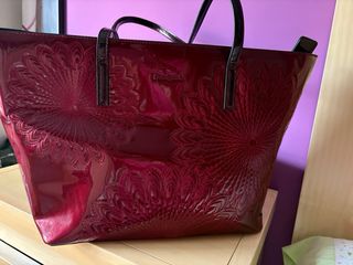 Bolso Desigual Rojo y Rosa