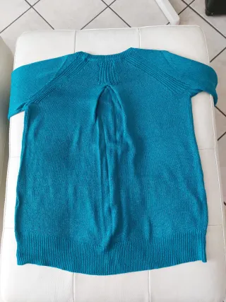 Maglia Oodji azzurra con fili metallici