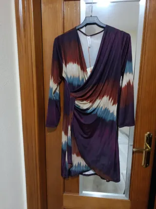 Vestido estampado multicolor