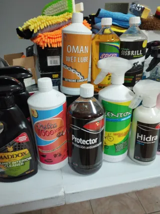 Productos limpieza coche y moto
