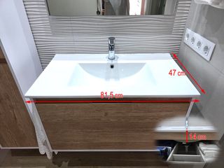 Lavabo de encastrar 80x45 cm
