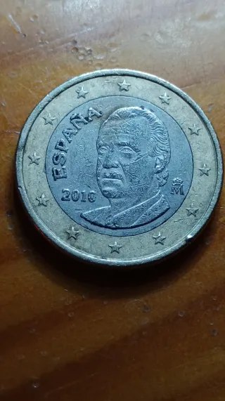 Moneda 1 Euro España 2010 Fallo Granulado