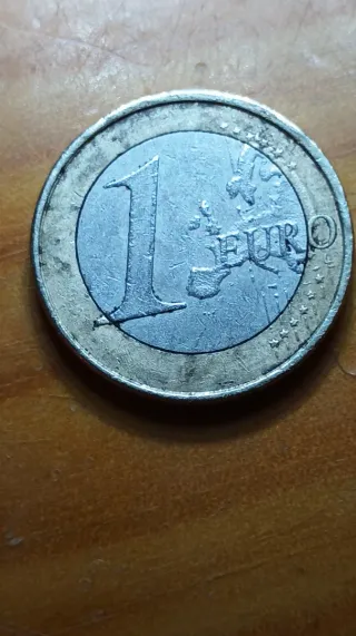 Moneda 1 Euro España 2010 Fallo Granulado