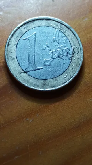 Moneda 1 Euro España 2010 Fallo Granulado