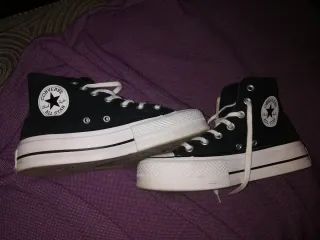 Botas Converse Negras Plataforma