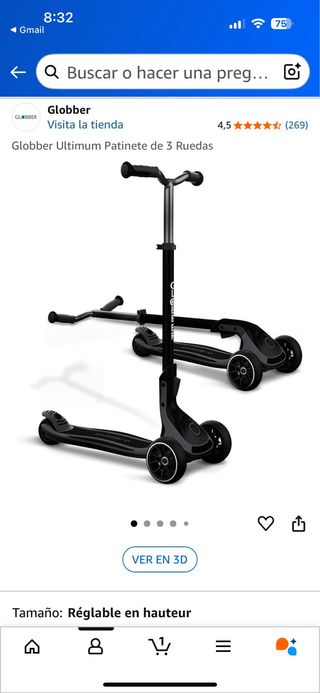 Patinete 3 Ruedas Globber Ultimum