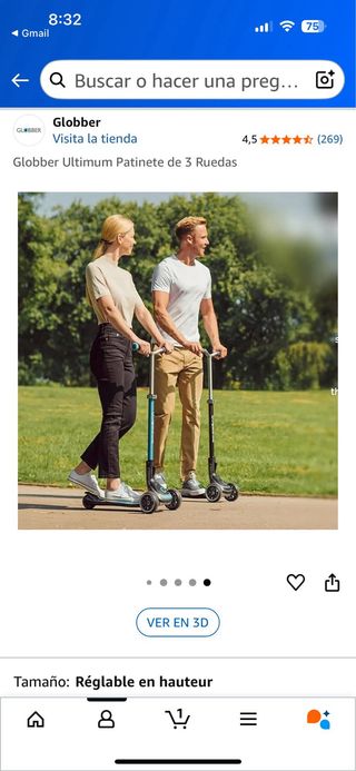 Patinete 3 Ruedas Globber Ultimum