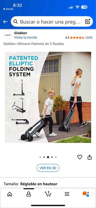 Patinete 3 Ruedas Globber Ultimum