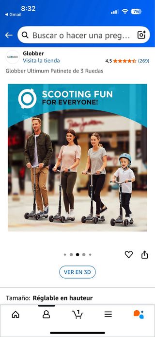 Patinete 3 Ruedas Globber Ultimum