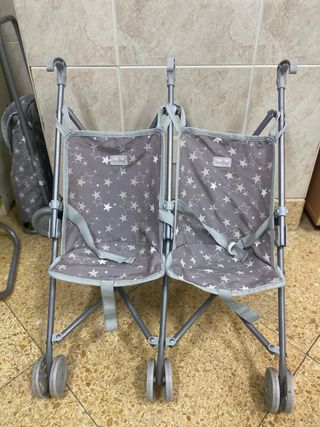Sillita gemelar de juguetes marca Nina