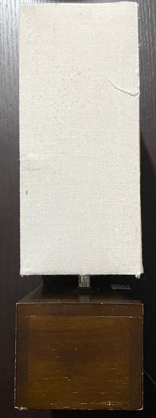 Abat jour tessuto e legno (COPPIA)