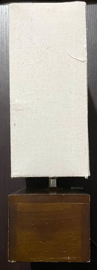 Abat jour tessuto e legno (COPPIA)