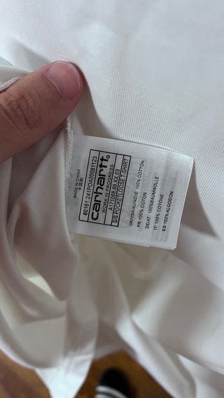 Camiseta Carhartt Blanca. Talla M