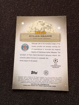 Cromo Kylian Mbappé Mystic Nights Topps