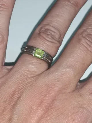 Anillo Plata Antigua Peridoto