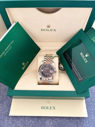 Rolex Datejust 41mm Oro Rosa Acero Wimbledon 