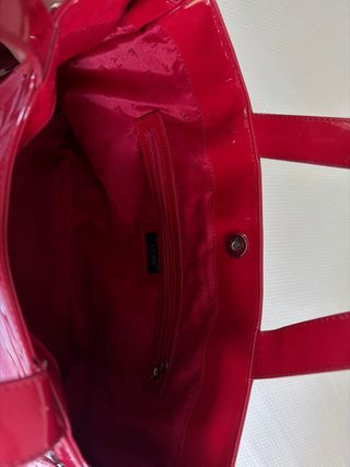 Bolso Armani Jeans Rojo Charol