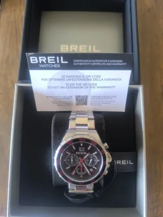 Reloj Breil Cronógrafo Negro/Rojo