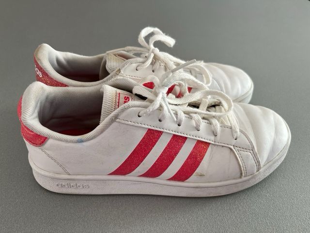 Adidas Sneakers Bambina Bianco e Corallo