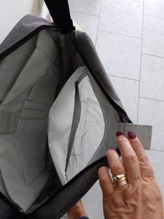 Tracolla porta PC grigia
