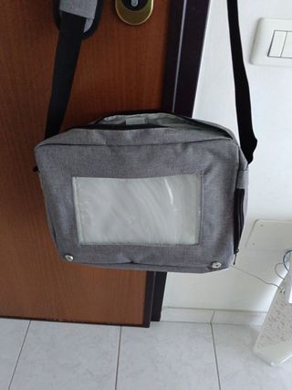 Tracolla porta PC grigia