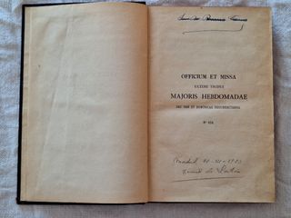 Officium et Missa Ultimi Tridui Majoris Hebdomadae